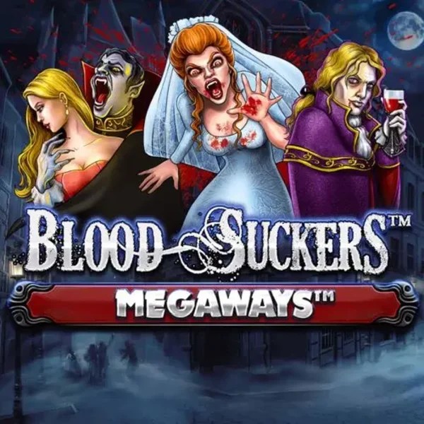 Official Slots logo: Blood Suckers Megaways by Red Tiger Gaming at Paradise 8 Casino