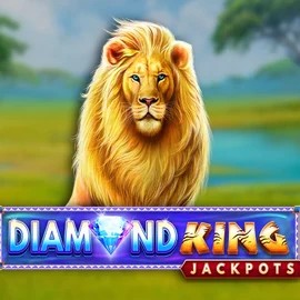 Official Jackpots logo: Diamond King Jackpots by SpinPlay Games at Paradise 8 Casino