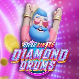 Hyper Strike Diamond Drums slot logo by Gameburger Studios at Paradise 8 CasinoHyper Strike Diamond Drums