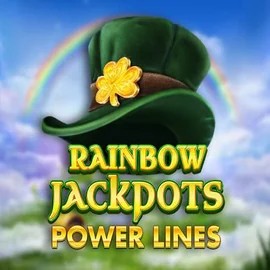 Rainbow Jackpots Power Lines online game logo by Red Tiger Gaming on paradise8casino.ca