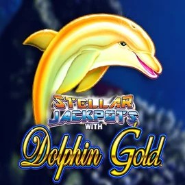 Dolphin Gold with Stellar Jackpots slot logo by Lightning Box Game at Paradise 8 CasinoDolphin Gold with Stellar Jackpots